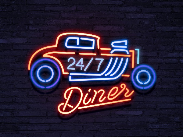 neon 24/7 Diner