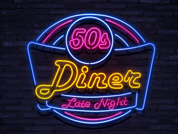 neon Diner Late Night